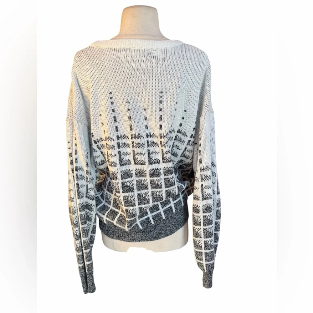 Late 1980s/Early 90s Ferruche Collection 100% Acrylic Drop Shoulder Crewneck Swe